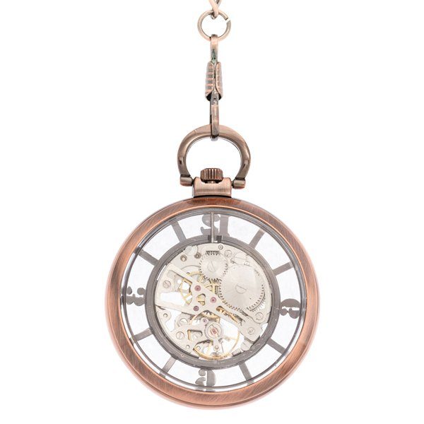 Back-15 See-through Skeleton Pocket Watch