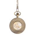 Geometric Flower Half Hunter Pocket Watch