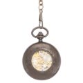 Dark Metal Valentine Half Hunter Pocket Watch