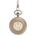 Oval Centre Flower Half Hunter Pocket Watch