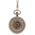 Intricate Bronze Half Hunter Pocket Watch