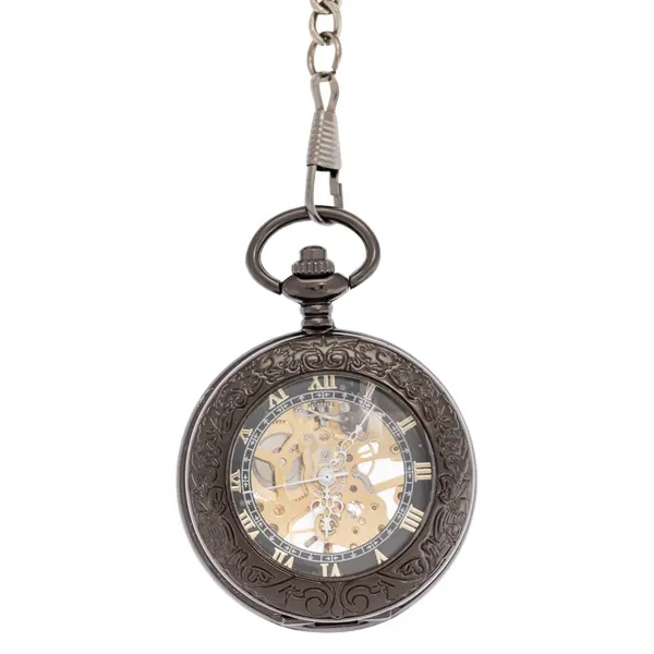 Dark Random Ring Half Hunter Pocket Watch