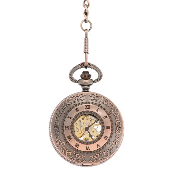 Brass Antique Finished Half Hunter Pocket Watch