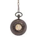 Wavy Black Fob Watch