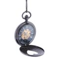 Dark Metal Valentine Half Hunter Pocket Watch