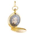 Smooth Gold Full Hunter Pocket Watch