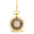Smooth Gold Full Hunter Pocket Watch