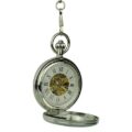 Silver Vintage Car Hunter Fob Watch