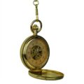 Gold Vintage Car Hunter Pocket Watch