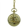 Gold Steampunk Half Hunter Pocket Watch