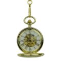 Gold Steampunk Half Hunter Pocket Watch