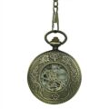 Brass Dial Half Hunter Fob Watch