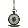 Brass Dial Half Hunter Fob Watch