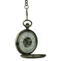 Brass Dial Half Hunter Fob Watch