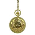 Gold Flower Hunter Pocket Watch