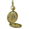 Gold Flower Hunter Pocket Watch