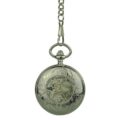 Polished Silver Dragon Hunter Fob Watch