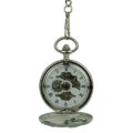 Polished Silver Dragon Hunter Fob Watch