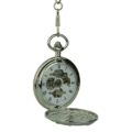 Polished Silver Dragon Hunter Fob Watch