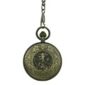 Brass Rope Open Face Fob Watch