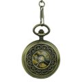 Gold Greek Symbol Half Hunter Pocket Watch