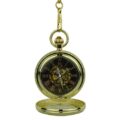 Gold Rope Hunter Pocket Watch