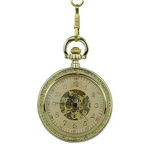 Gold Victorian Open Face Pocket Watch