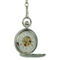Silver Spheres Hunter Fob Watch