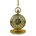 Gold Vintage Car Hunter Fob Watch