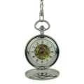 Silver Vintage Tire Hunter Fob Watch