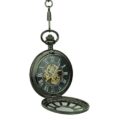 Gold Vintage Tire Half Hunter Pocket Watch