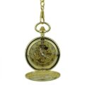 Gold Victorian Flourish Half Hunter Pocket Watch