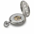 Intricate Rose Half Hunter Pocket Watch
