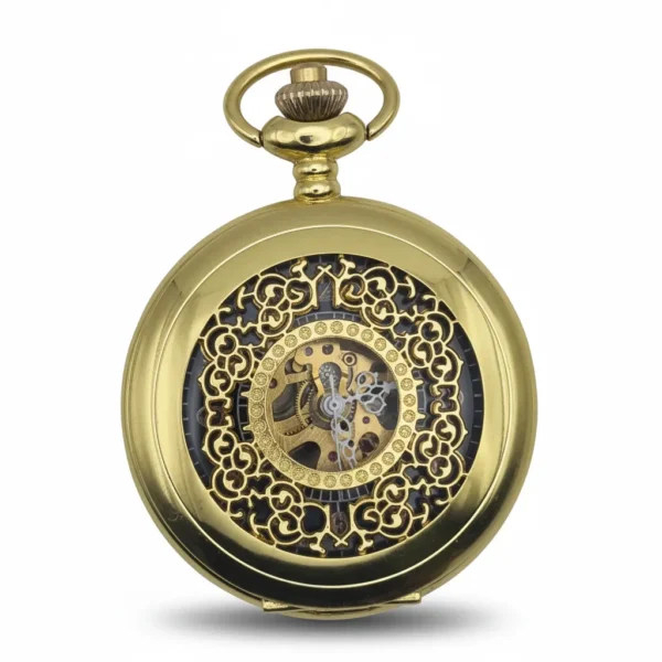 FAC-018-pocket-watch-2 Intricate Gold Ring Half Hunter Pocket Watch pocket watch