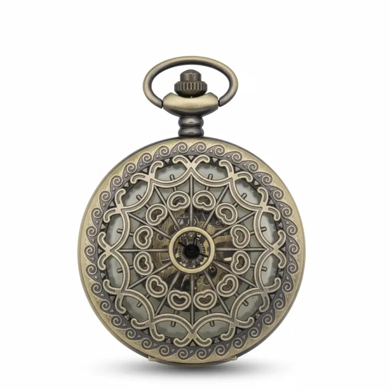 Mini Heart Half Hunter Pocket Watch