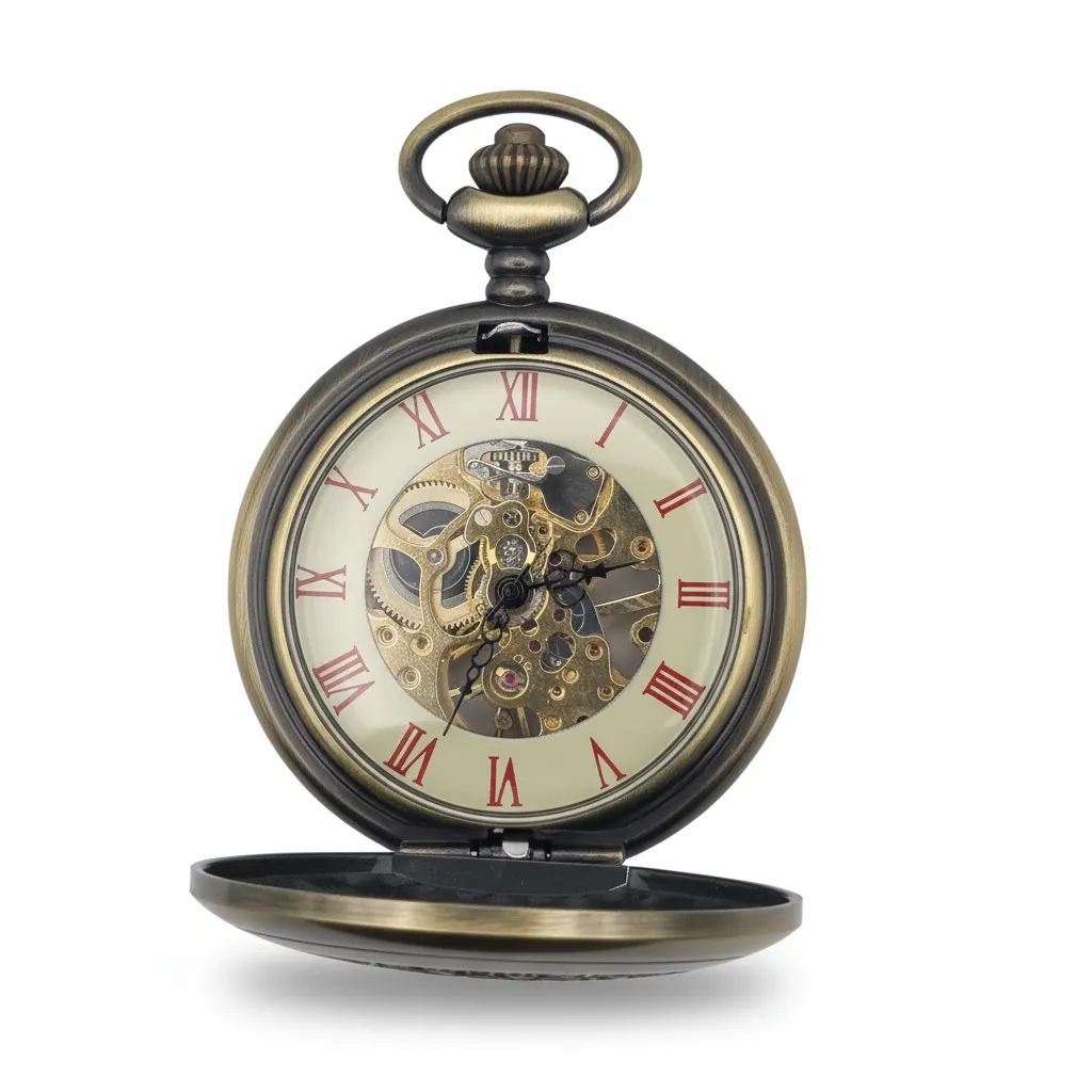 Brass Ringlet Half Hunter Pocket Watch - Image 2