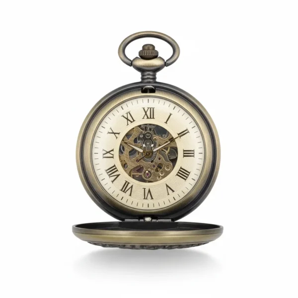 FAC-037-pocket-watch-1 Brass Wheel Pocket Watch | FOB & Co