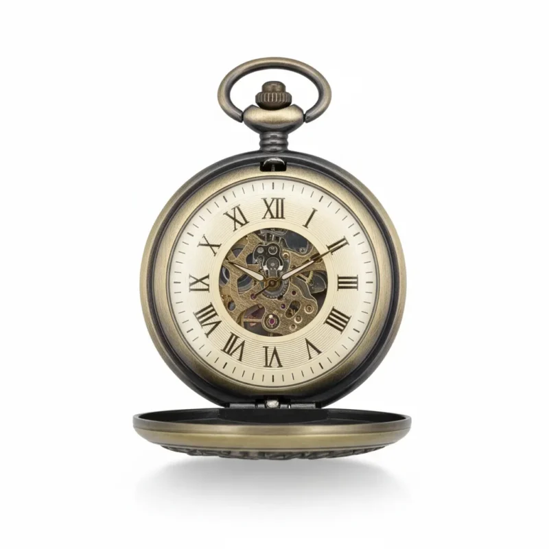FAC-037-pocket-watch-1 Brass Wheel Pocket Watch | FOB & Co