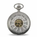 Silver Spoked Half Hunter Pocket Watch pocket watch