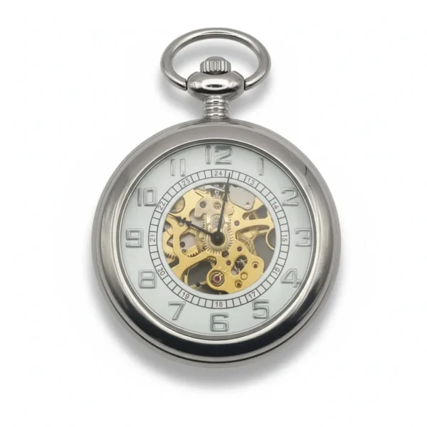 Silver Classic Half Hunter Pocket Watch pocket watch