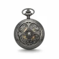 Dark Metal Pointing Dagger Half Hunter Pocket Watch pocket watch