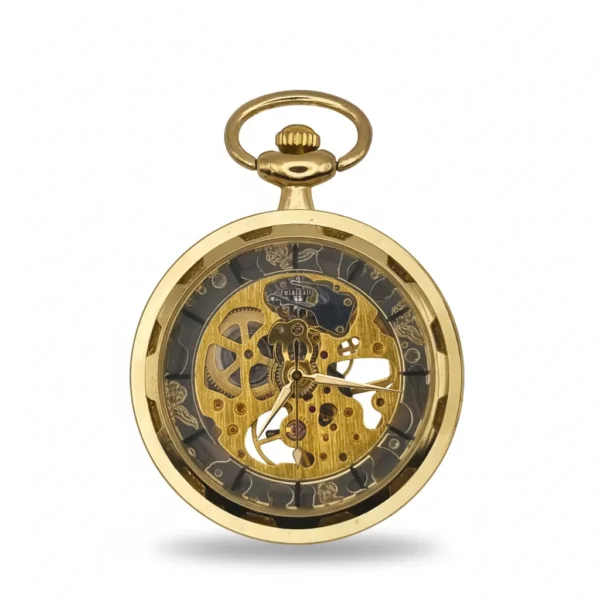 Black Spoked Gold Pocket Watch pocket watch