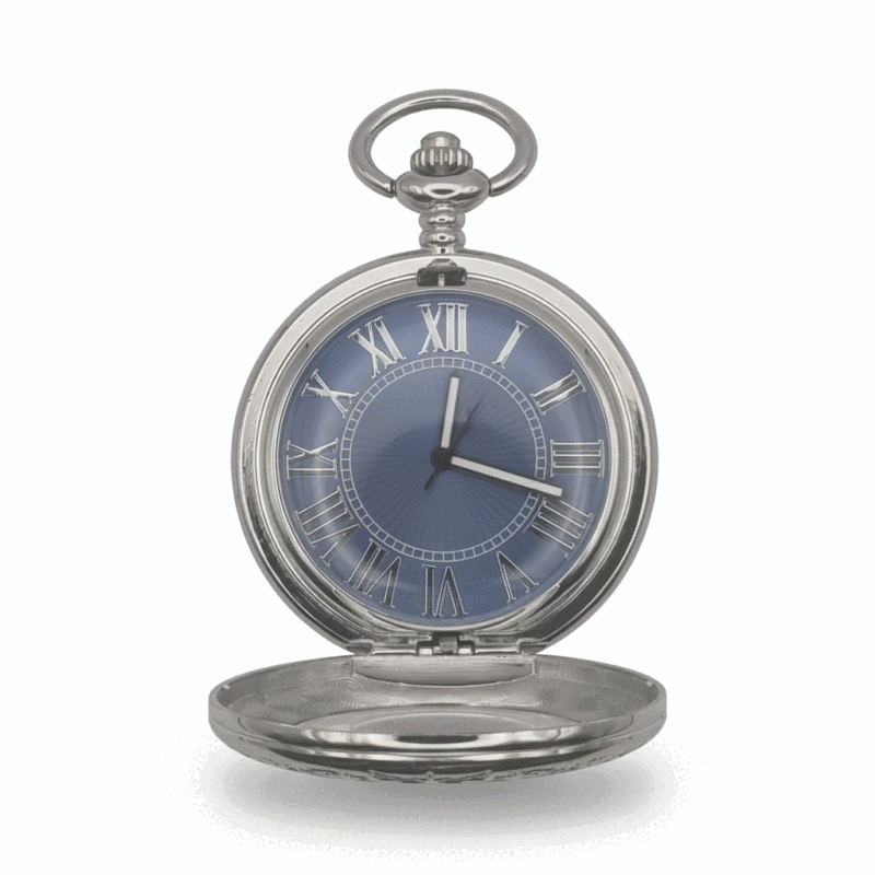 FAC-078-pocket-watch-2 Black Faced Half Hunter Pocket Watch