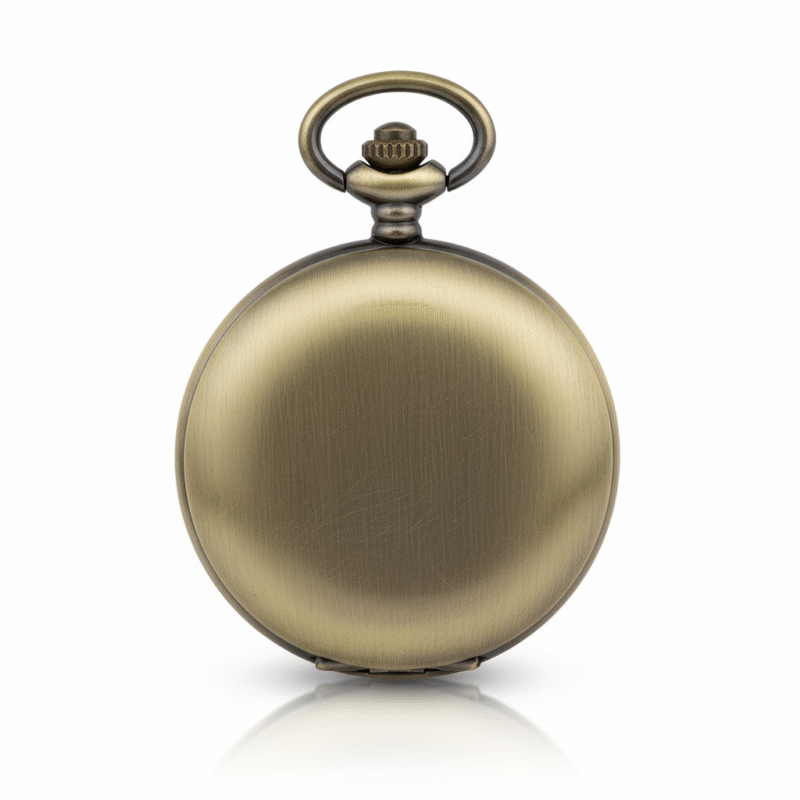 Brass Hunter Pocket Watch