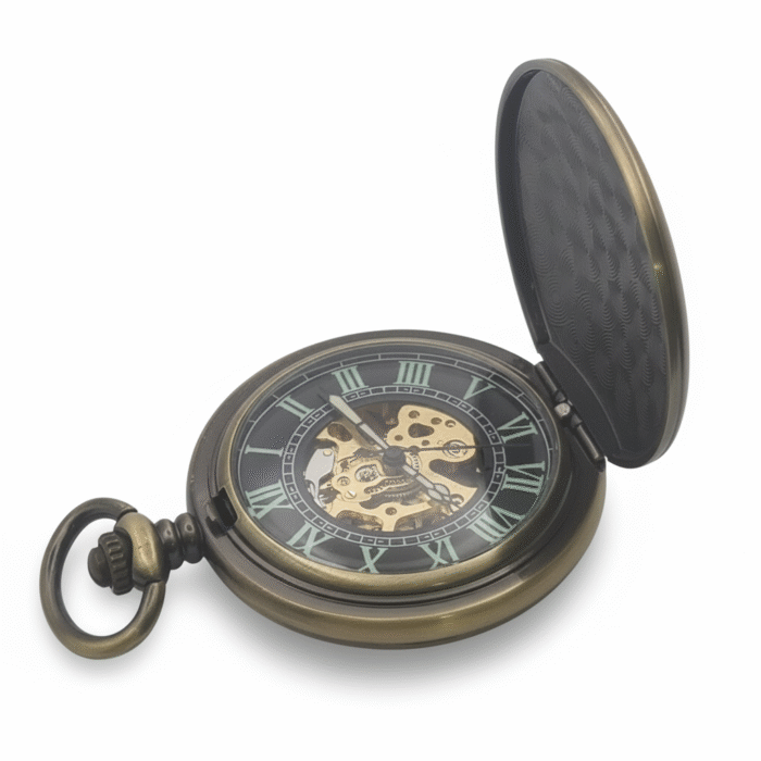 Brass Hunter Pocket Watch - Image 3