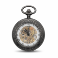Black Low Profile Tire Half Hunter Pocket Watch pocket watch