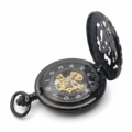 Black and Gold Dad Hunter Pocket Watch