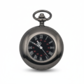 Polished Black Half Hunter Pocket Watch pocket watch