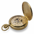 Gold Victorian Sphere Double Hunter Fob Watch