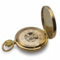 Gold Vintage Car Double Hunter Fob Watch